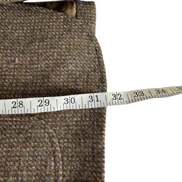 Cricketeer Brown Plaid 100% Wool Woolmark Sz 44 READ Blazer Sport Coat Academia - Picture 13 of 16